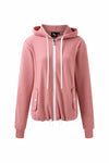 Terry Zip-up Hoodie Pink
