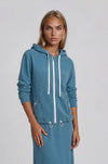 Blue Terry Zip Hoodie