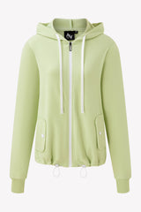 Green Terry Zip Hoodie
