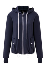 Dark Navy Terry Zip Hoodie