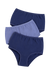 3305 - 3-pack basic brief, cotton-Panties-Blue Multi-4-Gemsli Intimates