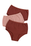 3305 - 3-pack basic brief, cotton-Panties-Clay Multi-4-Gemsli Intimates