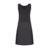 FK308 - reversible full slip, cotton top nylon bottom-Black-45"-32-Front-Gemsli Intimates