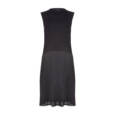 FK314 - sleeveless shell slip, with adjust-a-neck-Full Slips-Black-41"-30-Gemsli Intimates