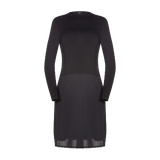 FK315 - long sleeve nursing shell slip with zippers, with adjust-a-neck-Full Slips-Black-41"-32-Gemsli Intimates