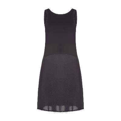 FK308 - reversible full slip, cotton top nylon bottom-back-Gemsli Intimates