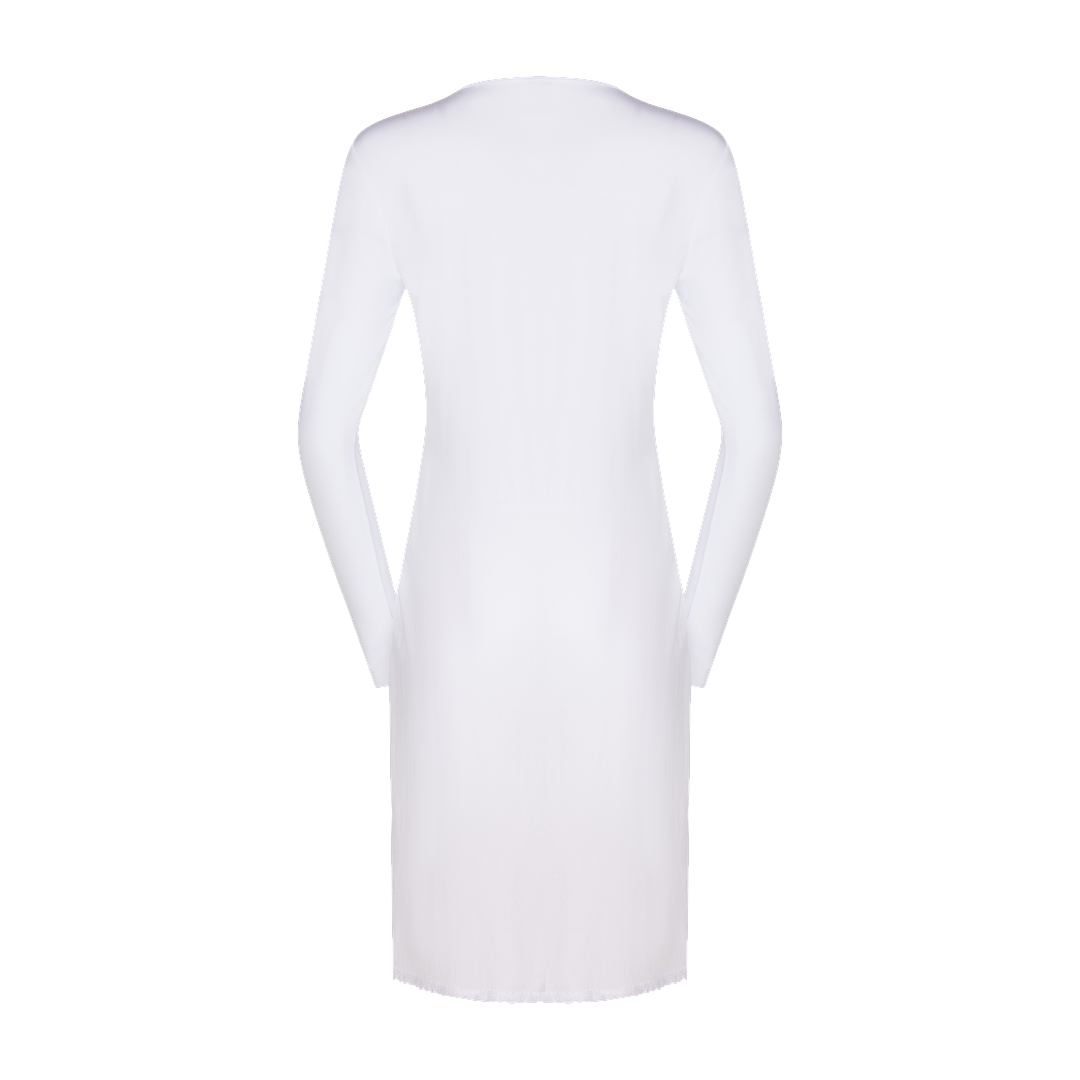 FK312 - long sleeve shell slip, with adjust-a-neck-Full Slips-Gemsli Intimates