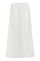 White skirt on a white background