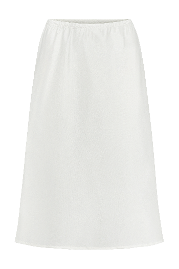 White skirt on a white background
