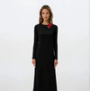 Nursing V-Neck Color Block Nightgown