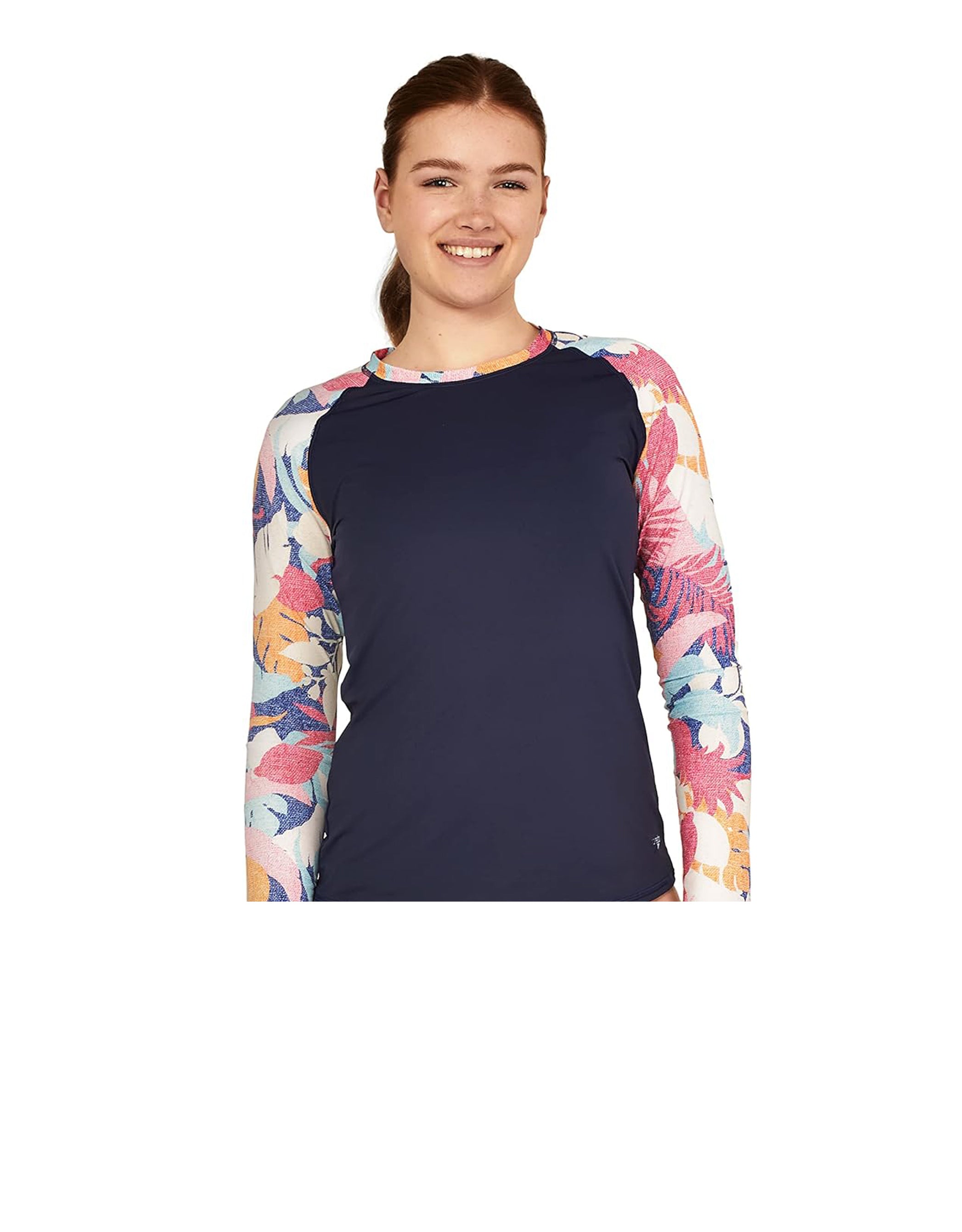 Speedo Quick Dry Swim Tee Navy Multi