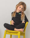 Pima Cotton Magic Bird Kids Pajamas Legging Playwear Set Pink