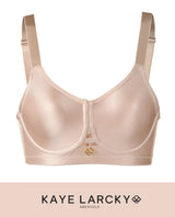 Abergele-Kaye Larcky 33065/4013 Mature Teen Supportive Shaper Bra Comfy Everyday Basic Super-Flattening Removable Wire Feature