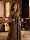 Brown Floral Jumper & Shell 2 PC Set