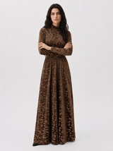 KAIA Earth Grace Belted Maxi Dress