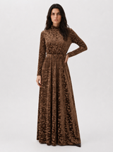 KAIA Earth Grace Belted Maxi Dress