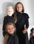 Kids Cabled Boat Neck Vest Black - MUST BE PURCHASED WITH ROBE