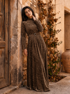 KAIA Earth Grace Belted Maxi Dress