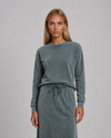 Washed Grey Comfort Top