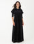 Velour Aline Maxi Dress Shabbos Robe with Buttons and Collar