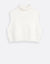 Kids Cropped Tneck Knit Vest Eggshell - MUST BE PURCHASED WITH ROBE