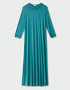 Lace Trimmed Pull On Nightgown Teal Green