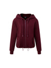 Dark Wine Zip-Up Hoodie