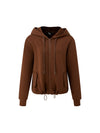 Brown Zip-Up Hoodie