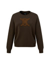 Dark Brown Sweater With Front Detail