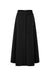 37" Black A-Line Midi Skirt With Front Detail