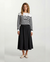 Striped Logo Sweatshirt Black White
