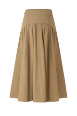 35" Classic Camel A-Line Skirt