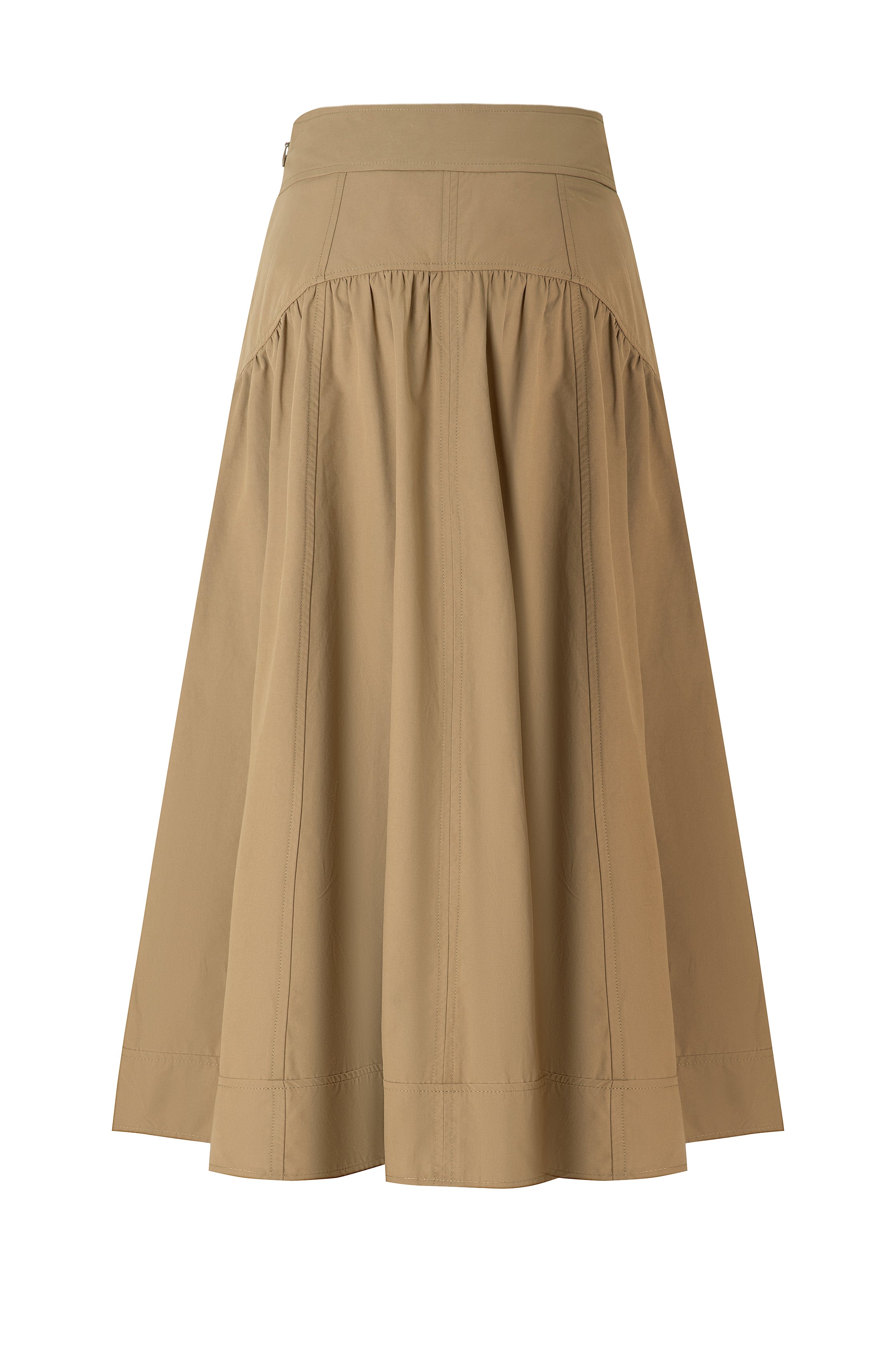 35" Classic Camel A-Line Skirt