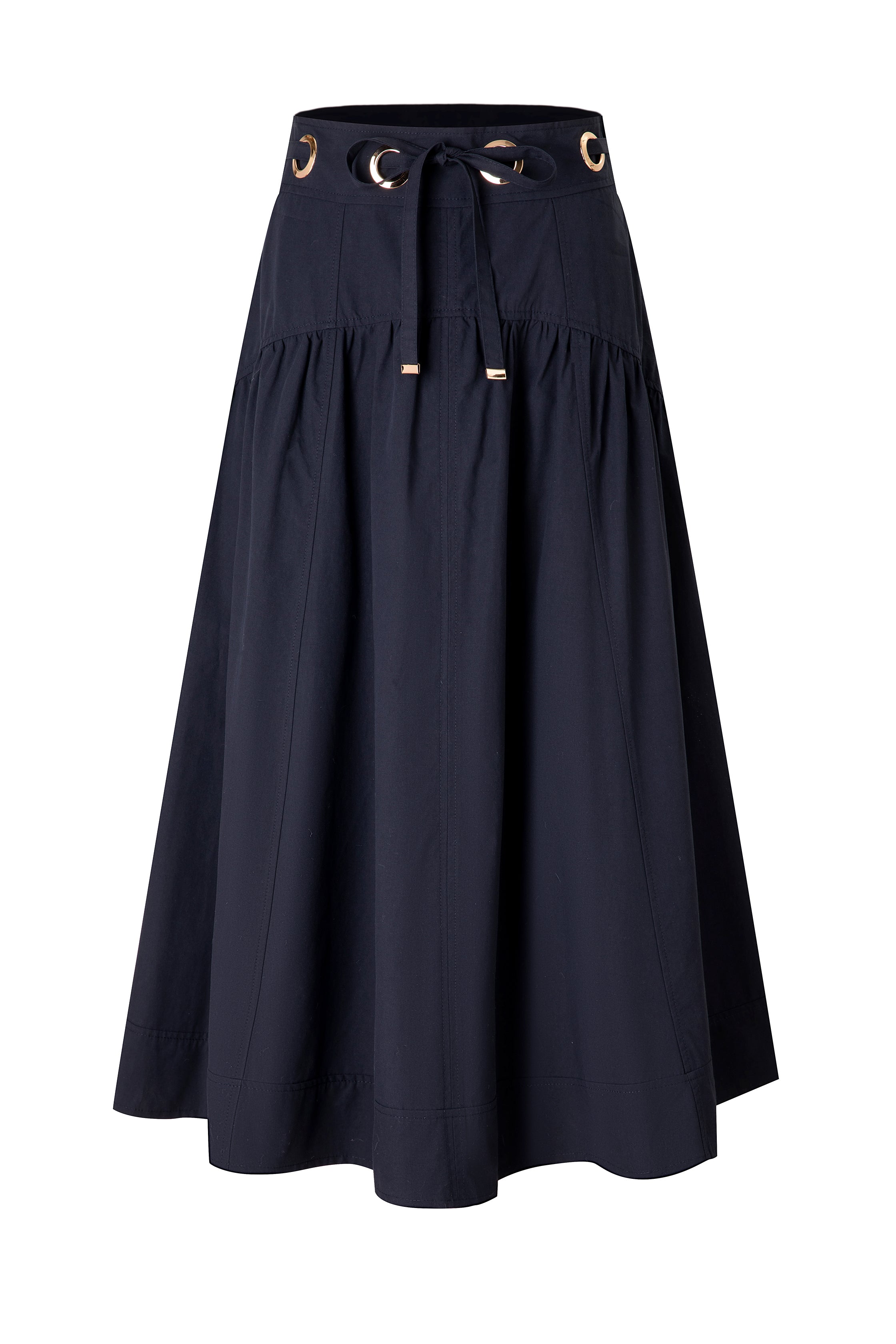 35" Classic Navy A-Line Skirt