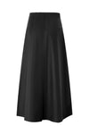 35" Black A-Line Midi Skirt