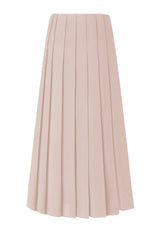 34" Buckle Detail Pleated Skirt Pink