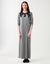 Layered Nursing Nightgown with Lacey Neckline Heather Gray