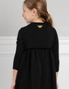 Girls Crossover Maxi Dress Shabbos Robe with Velour Trim