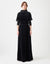 Velour Maxi Dress Shabbos Robe with Jersey Funnel and Cuffs