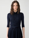 Sleeveless Rayon Maxi Dress with Multi Option Wrap Around Sash Navy