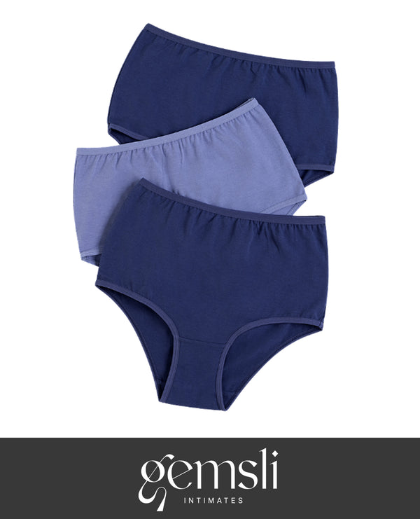 Gemsli 3-Pack Cotton Panty Briefs, Multis