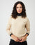 Cactus® French Terry Mock Layered Sweatshirt Alabaster with Black