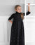 Girls Button Down Gold Embroidered Maxi Jumper Shabbos Robe with Straps