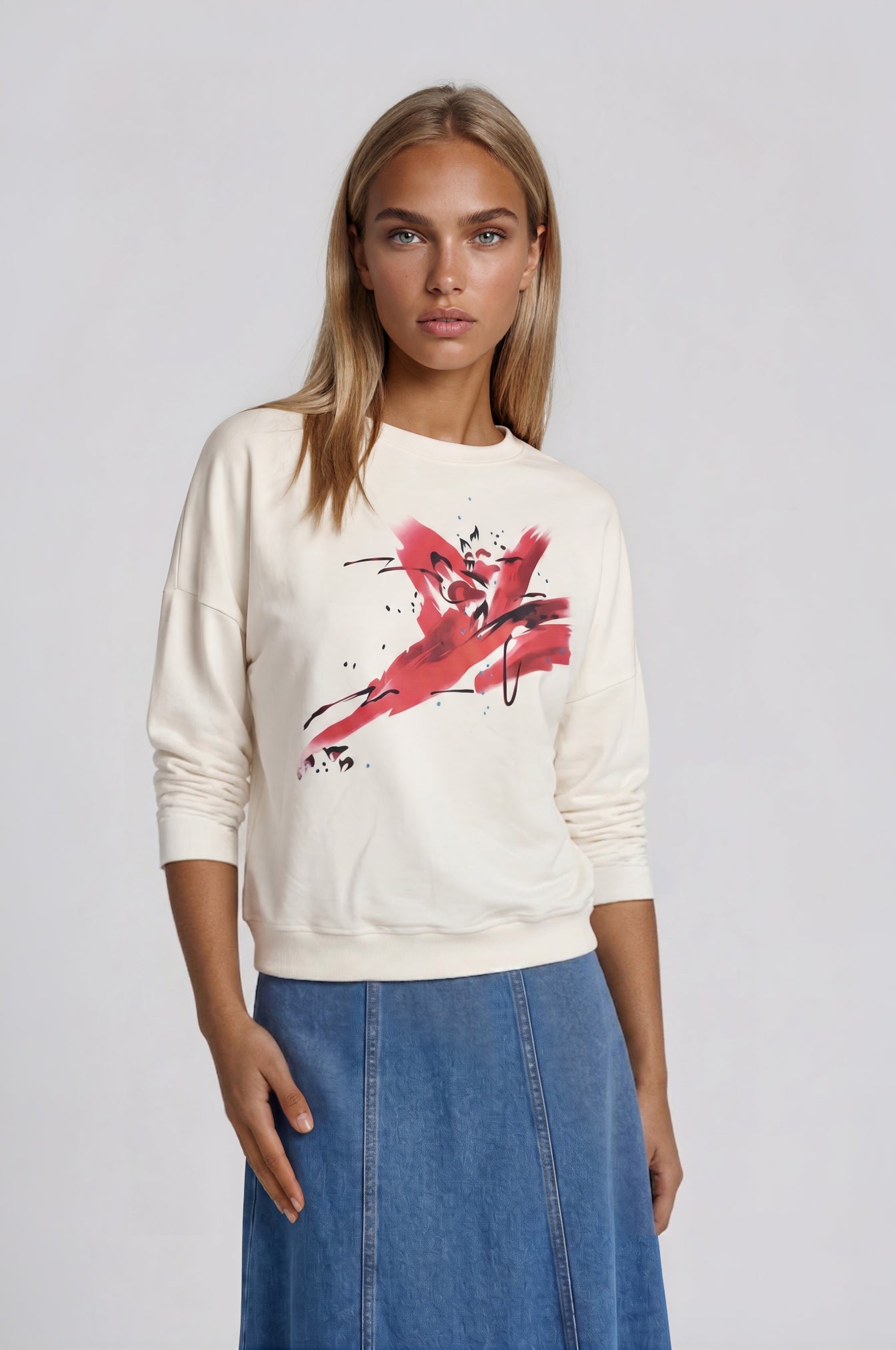 Crimson Splash Sweatshirt