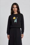 Black Sapphire Bloom Sweatshirt