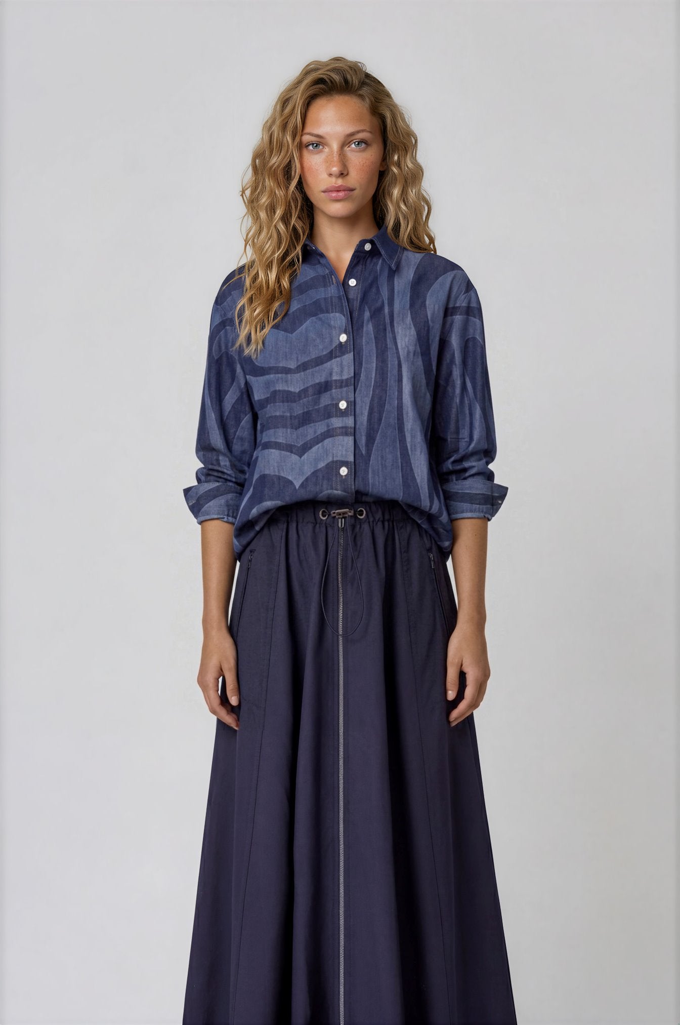 Indigo Flow Blouse