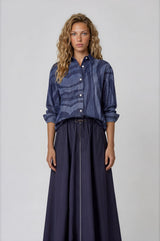 Indigo Flow Blouse