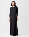 Multi Option Sleeveless Rayon Maxi Dress Shabbos Robe with Tie Front Shirt Two Piece Set