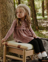 Toddler Girl Corduroy Playwear Set with Matching Cardigan Pink