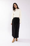 Ivory Raw Seam Pullover Sweater